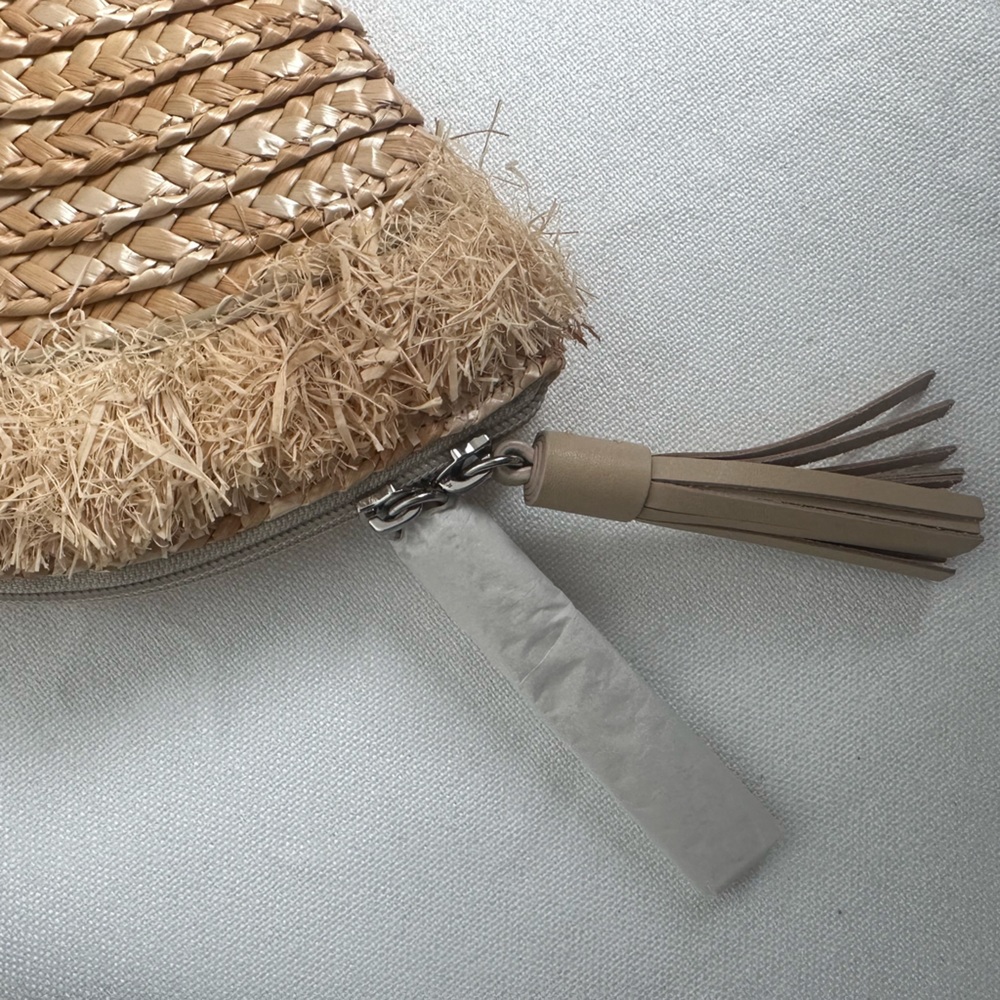 TUCKERNUCK Raffia Half Moon Clutch - Picture 4 of 8
